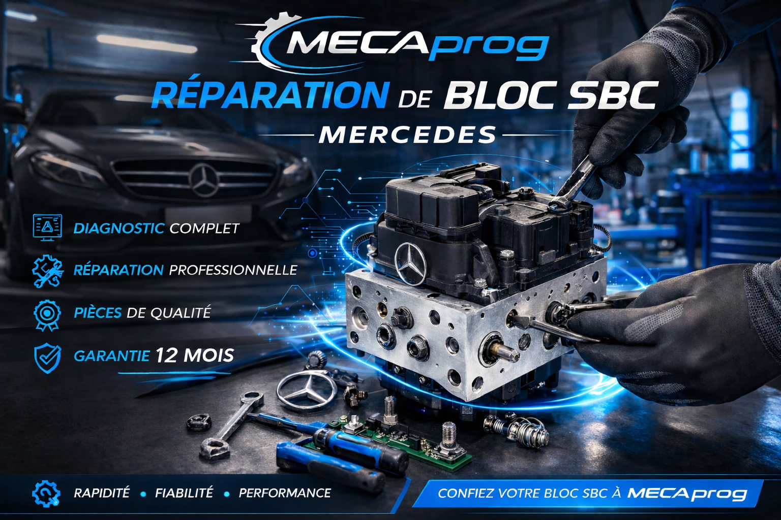 Réparation panne SBC Mercedes Guadeloupe