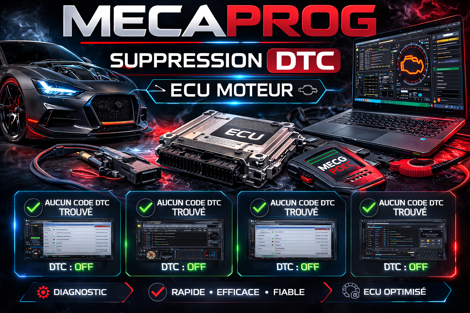 Suppression DTC code de défaut ecu moteur Guadeloupe